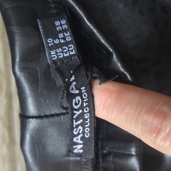 Nasty Gal Croc Faux Leather Leggings 6 NWOT - Picture 10 of 13